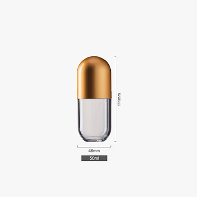 Refillable Transparent Pill Storage Containers small Capsule Bottles for Travel Portable Medicine Holders for Tablets