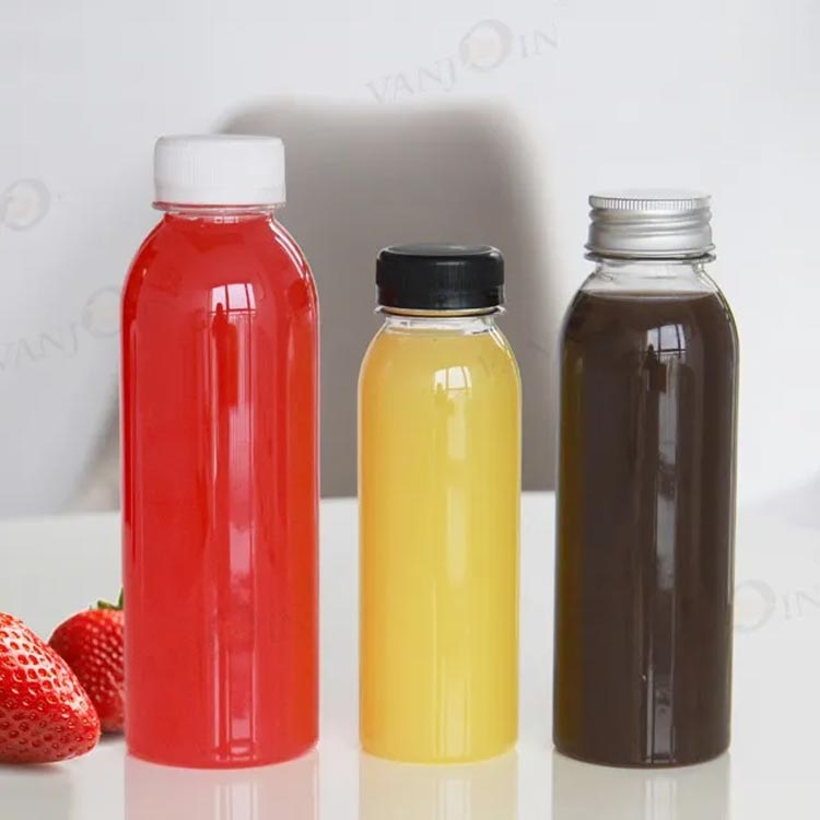 Bulk sale clear 8oz plastic pcr bottles wholesale for water/juice/milk