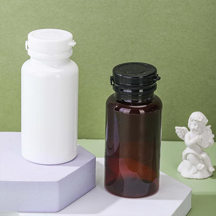 Amber Plastic Pill Bottles with Caps Wide Mouth Empty Medicine Containers Refillable Travel Size for Sample Dispensing and Pill Storage Amber Plastic Pill Bottles with Caps Wide Mouth Empty Medicine Containers Refillable Travel Size for Sample Dispensing and Pill Storage