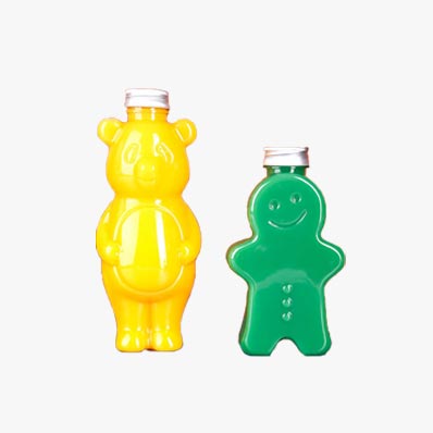 New design PET animal shape plastic bottle with screw cap for juice