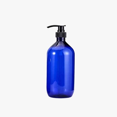 Reusable cheap 250ml cobalt blue plastic pump bottle with factory price