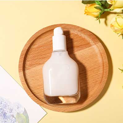 High quality heavy base clear 40ml cosmetic glass bottles wholesale