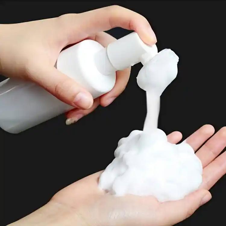 Travel size custom label 150ml foam mousse bottle with pump for DIY facial cleaner