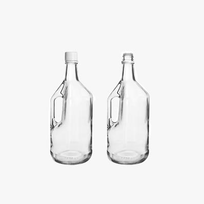 High flint custom classic 0.5/1 gallon glass jug with handle and tamper evident lid for liquor