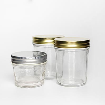 Wholesale clear 250ml cylinder glass canning jar with lid bulk