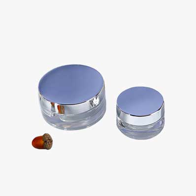 Luxury 20g glass cosmetic containers with lids for beauty storage