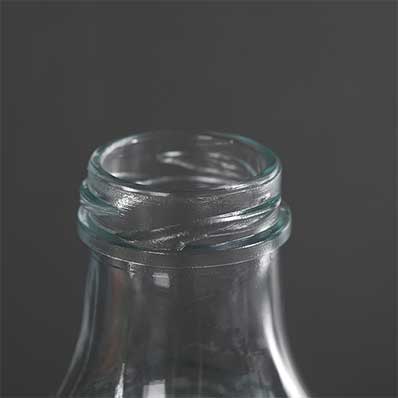 Wholesale clear cold pressed 16oz glass juice storage bottles with screw caps