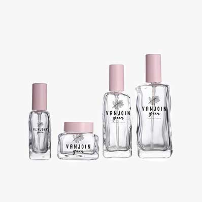 Luxury clear 120ml travel size glass makeup bottle from china supplier