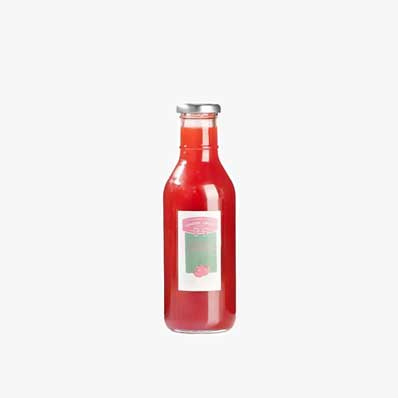 Empty clear 16oz tomato passata sauce bottles glass passata bottles for bbq salad dressing