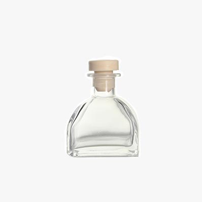 Custom label clear 50ml 100ml mini patron bottles with cork top for tequile in bulk