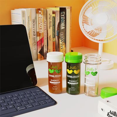 Empty Clear Glass 60ml 2OZ Mini Ginger Shot Packs Beverage Smoothies Pure Orange Juice Screen Printed Tequila Bottles Containers