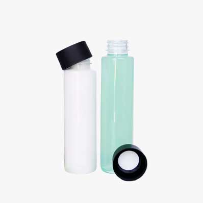 Wholesale custom label 250ml cylinder pla bottles for fruit juice