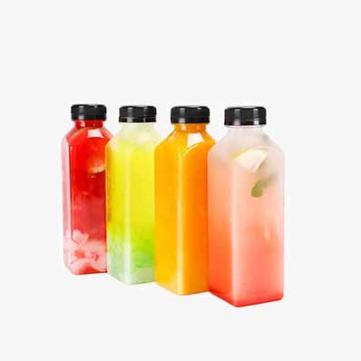 Biodegradable clear 500ml plastic pla bottles with screw caps