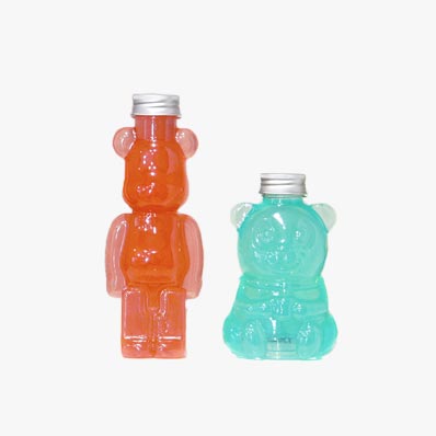 New arrival cartoon shape clear 500ml plastic bear bottle for juice