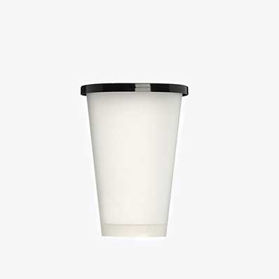 Eco friendly 400ml clear disposable plastic boba cups with lids for iced drinks coffee tea smoothie