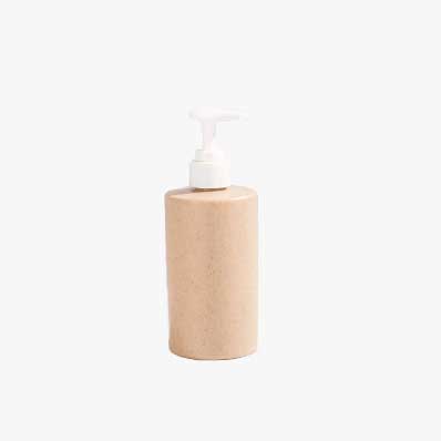 Biodegradable refillable square shoulder 250ml plastic body wash bottles with pump