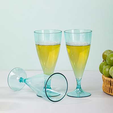 Multi-used dishwasher safe colored wine glasses plastic champagne flutes for party wedding bar