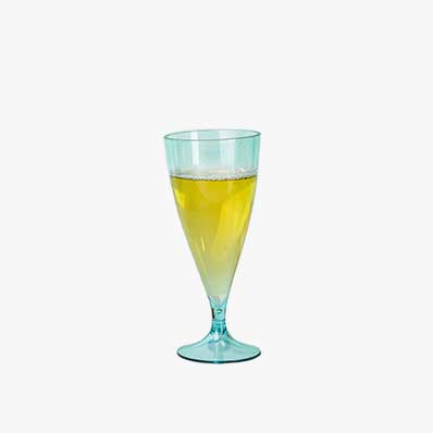 Multi-used dishwasher safe colored wine glasses plastic champagne flutes for party wedding bar