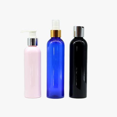 Custom colored cosmo round 500ml plastic fine mist spray bottles