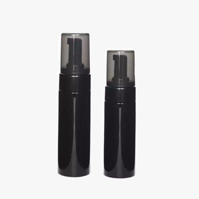 Wholesale travel size refillable 150ml black plastic foam bottle