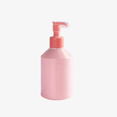 Custom color 10oz plastic hand soap bottle with dispenser for homemade lotion