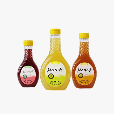 New arrival long neck PET 500ml plastic hot sauce bottle with snap top cap