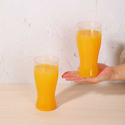 Reusable clear plastic juice glasses BPA free tumblers with factory price