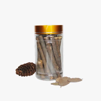 Best sale clear 250ml plastic kitchen storage jars with gold lids wholesale