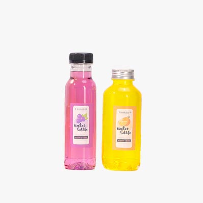 BPA FREE transparent 500ml plastic lemonade bottle with screw cap