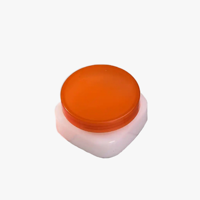 Wide mouth square 250ml pet plastic makeup jars with lids for travel