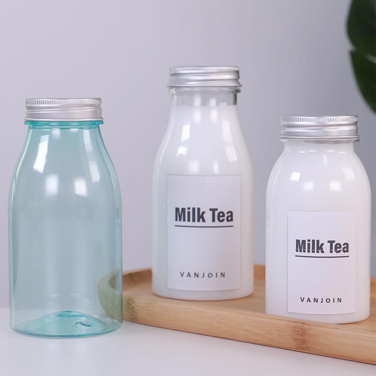 Wholesale 300ml glass milk bottle with lids - Glass bottle