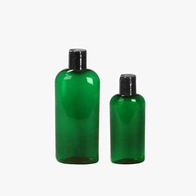 Wholesale refillable colored 16oz plastic oval bottles for gel packaging