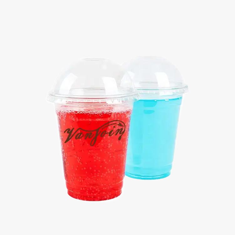 Wholesale fancy round disposable 16oz plastic party cups with lids