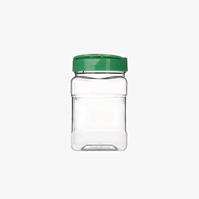 BPA Free Plastic Pepper Powder Jar, Small Grip jar, Clear and Safe Plastic Bottle Containers with Shaker Lids for Storing Spice, Herbs and Seasoning Powders