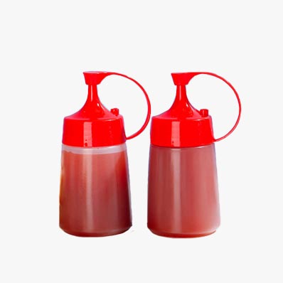 Factory price refillable plastic soy sauce bottle with dispenser cap