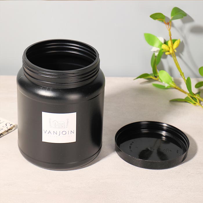 Airtight Plastic Powder Storage Jar Capacity Container for Powder and Versatile Kitchen and Travel Use Protective Lid Airtight Plastic Powder Storage Jar Capacity Container for Powder and Versatile Kitchen and Travel Use Protective Lid