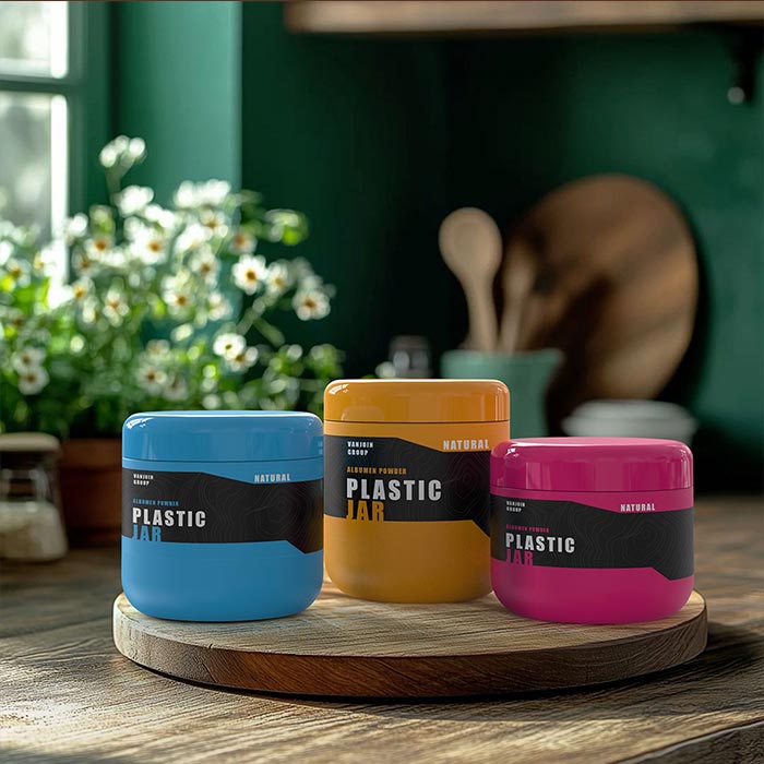 Small Airtight Plastic Jar for Beans Powder and Protein Powder Storage Wide Mouth Container Secure Lid Small Airtight Plastic Jar for Beans Powder and Protein Powder Storage Wide Mouth Container Secure Lid