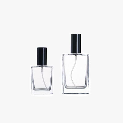 Custom clear 30ml empty glass spray perfume bottles with lids