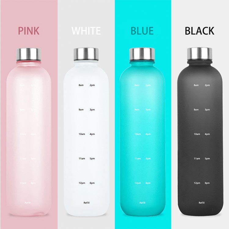 Colorful frosted 32oz plastic water drinking bottle bulk with factory price